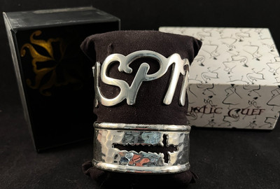 Rustic Cuff - Silver - 2 Cuff Set - Inspire & Cross - In Box