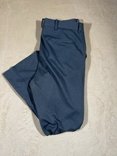 Vintage 70s Sears Kings Road Blue Perma Press Dress Pants Size 38 Flare Cut