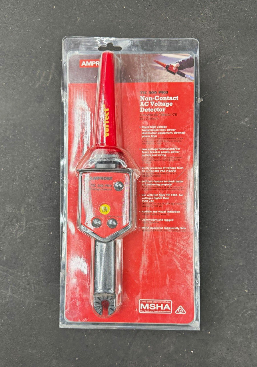 Amprobe TIC 300 PRO Non-Contact AC Voltage Detector 122kV 50-60Hz MSHA