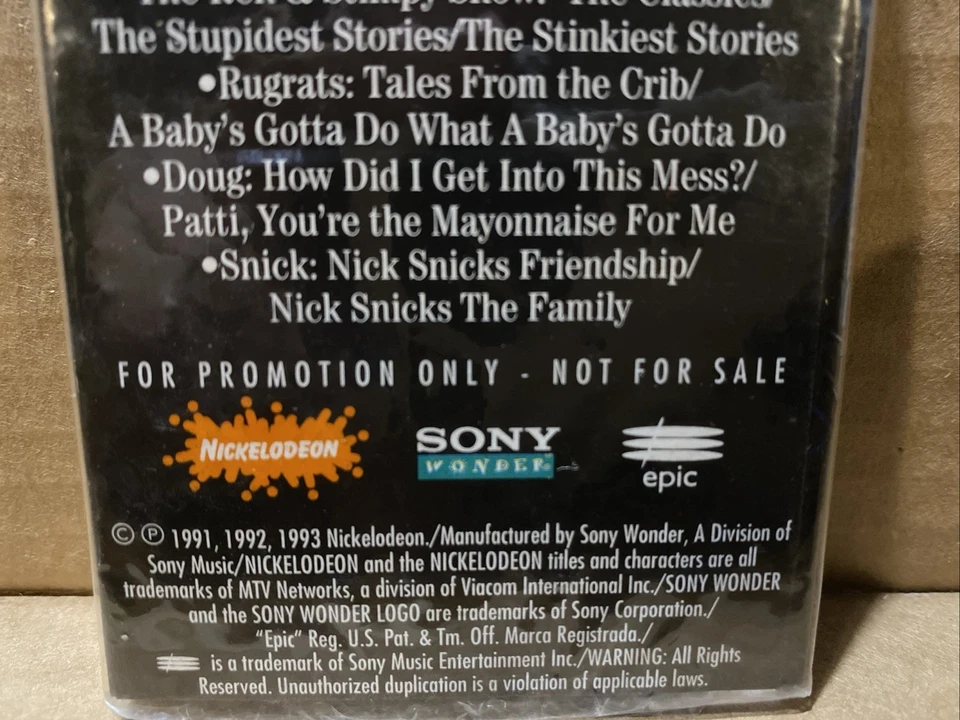 REN & STIMPY: LITTLE EEDIOT SAMPLER PROMO CASSETTE LAT 5471! NEW & SEALED! - Image 3 of 4