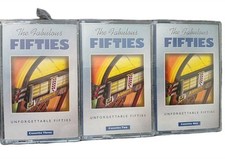Vintage The Fabulous Fifties Cassette Tape Set Lot of 3 Unforgettable Fifties 19