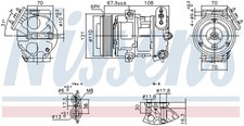NISSENS 890663 Kompressor, Klimaanlage für OPEL,VAUXHALL