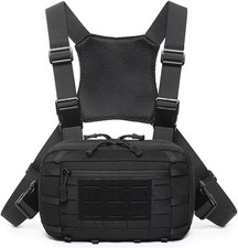 Tactical Chest Pack EDC Chest Bag Utility Molle Chest Rig Pouch with CCW Compart
