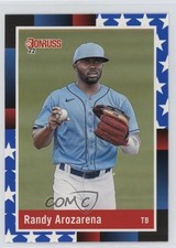 2022 Panini Donruss Retro 1988 Variation Independence Day Randy Arozarena 16vb
