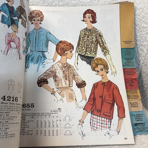 1962 October Simplicity Sewing Pattern Catalog Store Giant Counter Book - Imagen 7 de 10