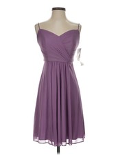 NWT David's Bridal Women Purple Cocktail Dress 0