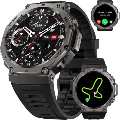 GPS Sports Smartwatch AMOLED 50M Waterproof Heart Rate   NEW