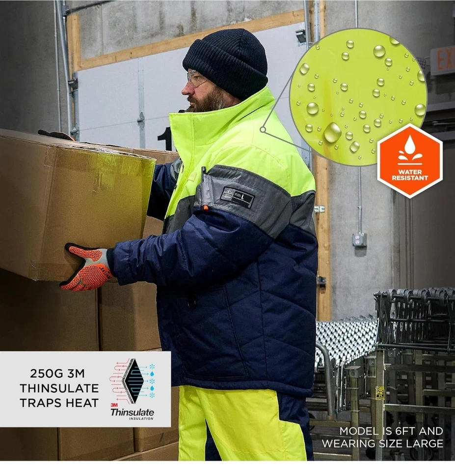 Ergodyne Insulated Freezer Jacket-Heat Reflective Lining - Image 4 of 4