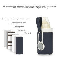 USB Portable Baby Bottle Warmer Bag - 3 Temperature Settings