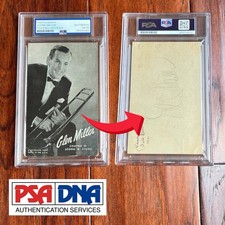 GLENN MILLER Autograph Photo Boldly SIGNED * Vanished Big Band Leader PSA