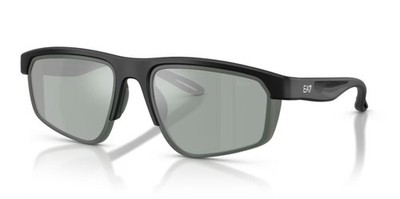 Emporio Armani EA7 74003 57 628887 Olympiade Sonnenbrille Schwarz Matt/Petrol