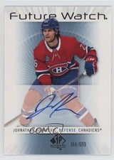 2022 SP Authentic 2012-13 Retro Future Watch /699 Johnathan Kovacevic Auto 9fn