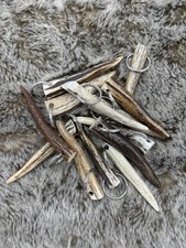 Natural Antler Tip Key Chain 3  -3 1/2  Long