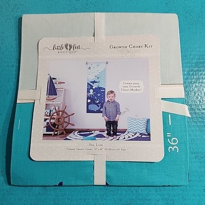 Sewing Project Little Feet Boutique Growth Chart Kit Children's Ocean Themed 
