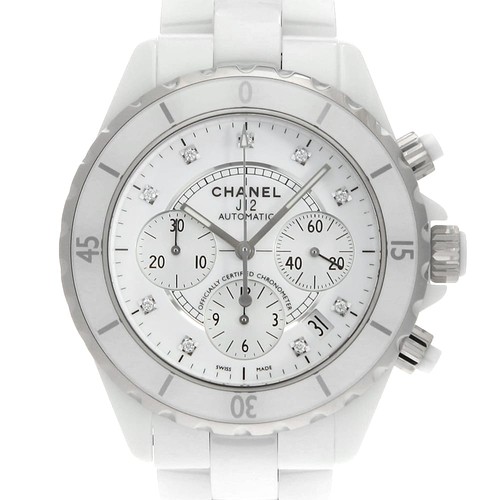 CHANEL J12 Chronograph 9P Diamond H2009 second hand mens