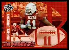 2005 Press Pass Big Numbers Derrick Johnson Rookie Texas Longhorns #BN 11