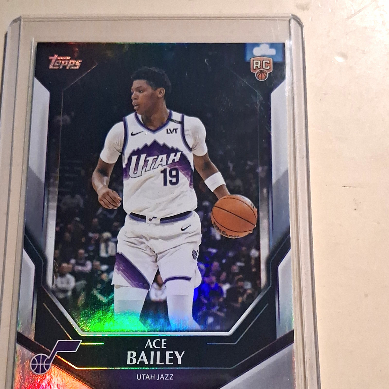 topps 2026 ace bailey rookie #nba-8 utah jazz basketball trading card