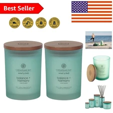 Chesapeake Bay Balance + Harmony Scented Candles - Luxurious Duo for Serenity