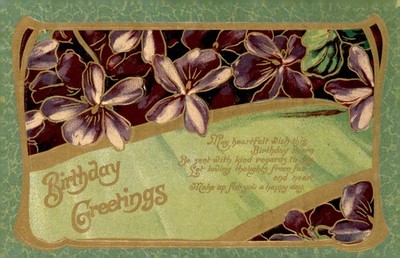 Birthday Greetings Marg, 1910 Postcard
