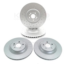 FOR MERCEDES GLS350d 2019+ AMG SPORT FRONT REAR BRAKE DISCS 400mm 345mm
