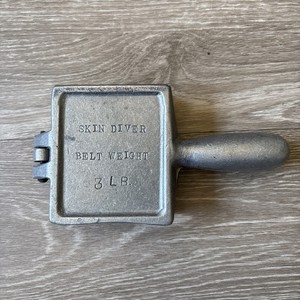 Vintage U.S. Divers 3 LB Skin Diver Belt Weight Mold Santa Ana California