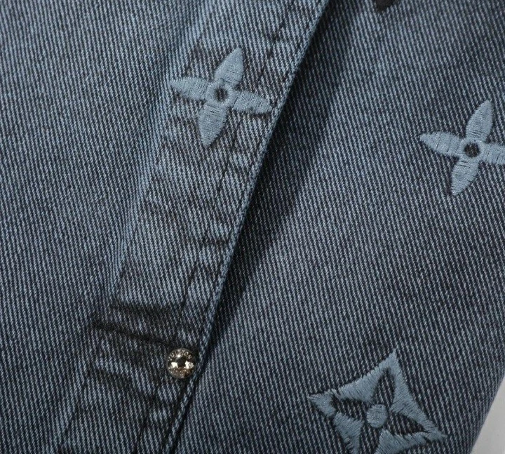 LOUIS VUITTON（LV） Louis Vuitton Giacca Uomo Denim Logo Grigio Nero Tg L