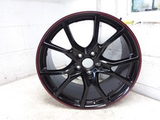 Wheel 20x8-12 Alloy Gloss Black Red Stripe Fits 17-21 Honda Civic A- Condition