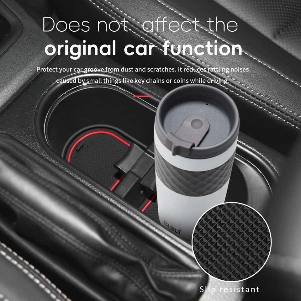 Alfombrillas antipolvo para accesorios Subaru Forester 2014-2018 posavasos interiores Foto 4 de 4