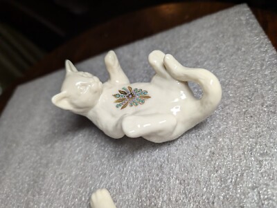 2 LENOX 1994 Kitty Cats Kittens Jewels Collection Vintage Made USA