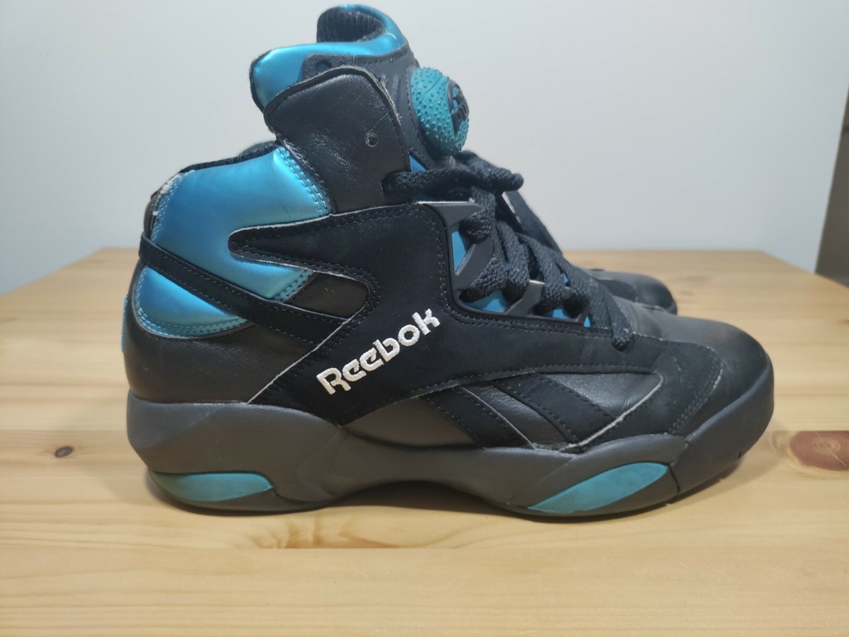 Reebok Shaq Attaq Classic Men's Size 8 Black Azure Sneaker Reebok Shaq Attaq Classic Men's Size 8 Black Azure Sneaker