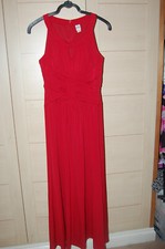SANGRIA SLEEVELESS DRESS - RED  - SIZE 10 - 14 - CRUISE - EVENING WEAR