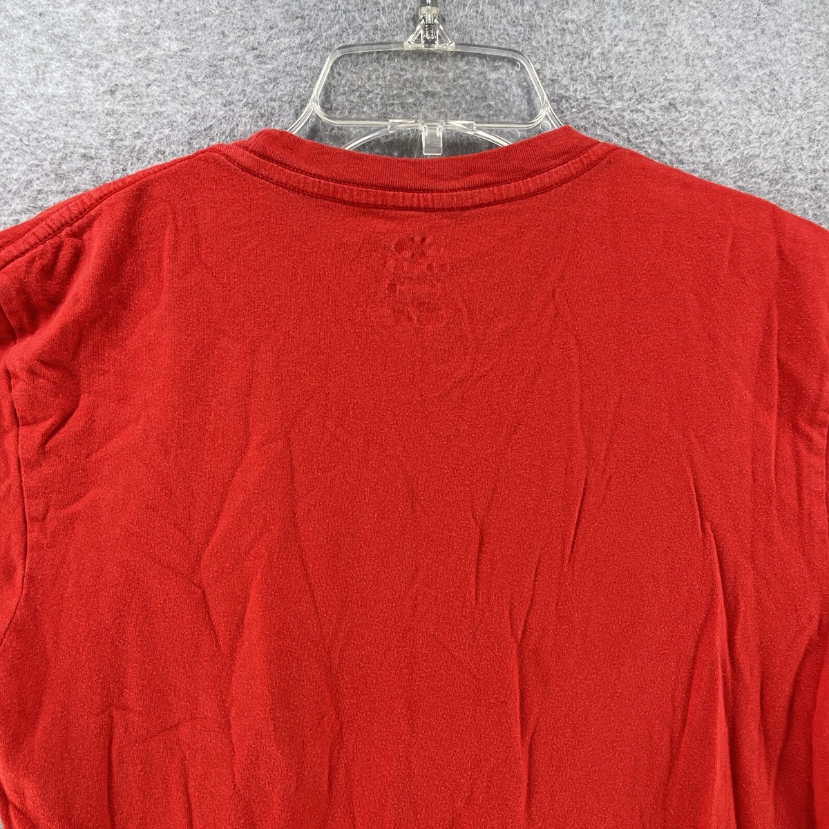 Oakley Mens T Shirt Small S Red Graphic Camisa Cotton Short Sleeve