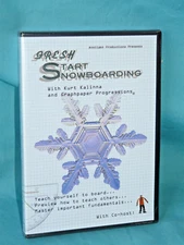 🔥 FRESH START Snowboarding SNOWBOARD DVD Instructional Video Novice Sealed NEW!