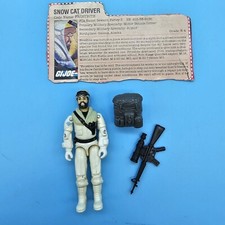 Vintage GI Joe Frostbite 1985 Action Figure Snow Cat Driver Hong Kong