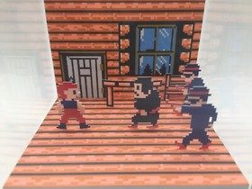 The Goonies II 2 NES Nintendo Shadow Box Diorama Cube