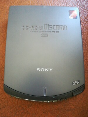 Sony Discman PRD-250 + Akkuhalter Vintage Portable CD Player Walkman
