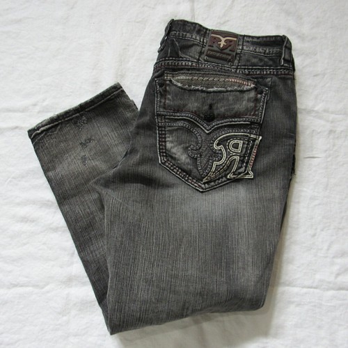 Rock Revival Vinton Taper Gray Black 