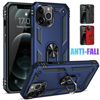 iPhone Stoßfest Ring Ständer Robust Armor Cover Case für 16 Pro Max 14 13 11 XR