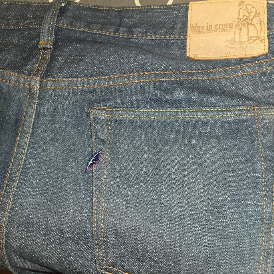 Jeans Cónicos Relajados Azul Puro Japón SMBL-14oz-019 14oz Azul Ahumado Talla 38  Foto 2 de 4