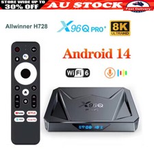 Android 14.0 Smart TV Box Media Player X96Q PRO + Allwinner H728 Octa-core 8K