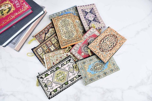 Turkish Coin Bag Pouch Cosmetic, MakeUp Purse Medium Traditional Woven Style - Photo 1/33