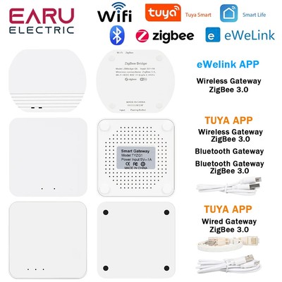 Tuya Zigbee 3.0 Gateway Hub Bluetooth Smart Home Wireless Bridge Smart L