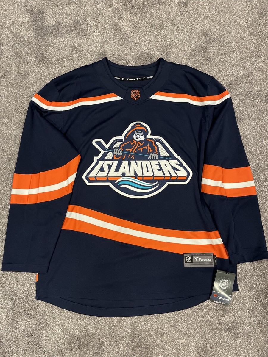Fanatics x New York Islanders Fisherman Vintage Throwback Jersey Men Size  Large