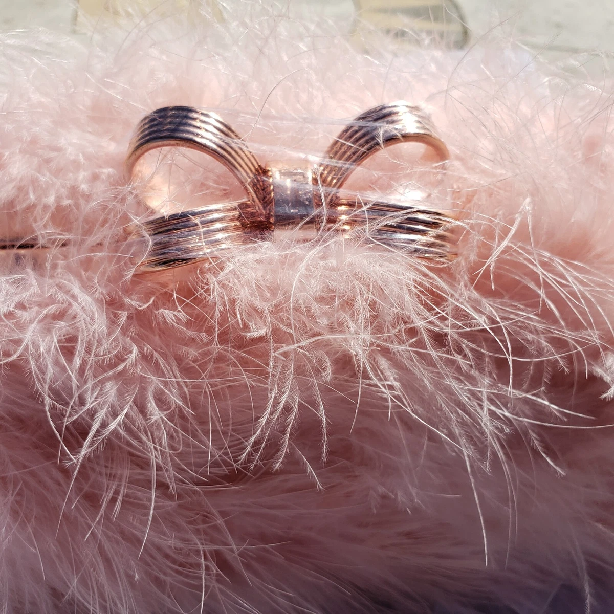 Ted Baker JANIIE Loop Bow Feather Evening Bag Light Pink NWT 195