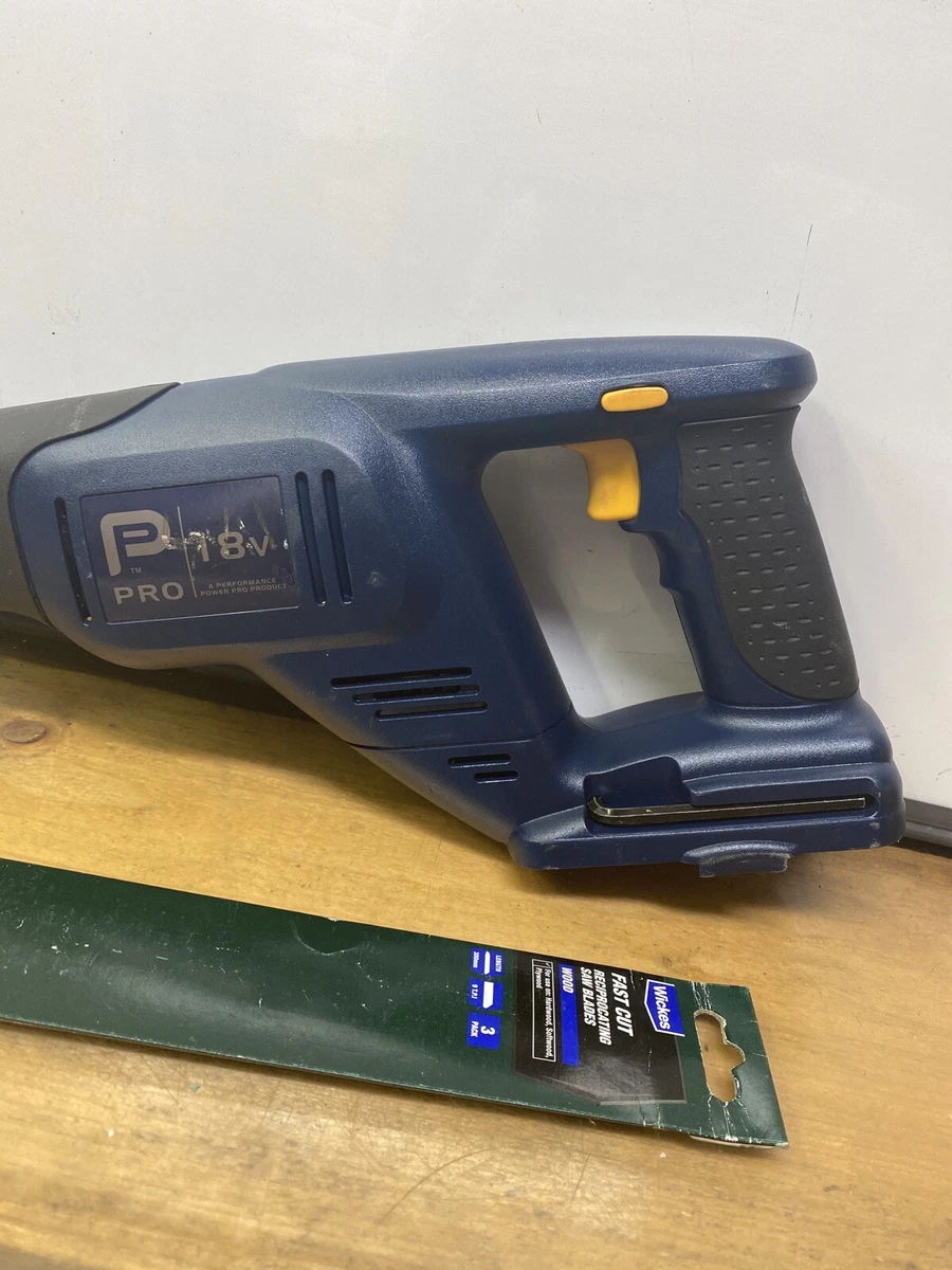 Performance Power Pro 18v Ni Cd Reciprocating Saw New Blades Body
