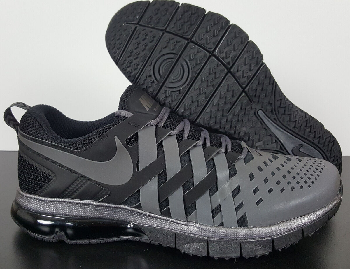 NIKE FINGERTRAP MAX MENS RUNNING SHOES BLACK GREY RARE NEW NIKE FINGERTRAP MAX MENS RUNNING SHOES BLACK GREY RARE NEW