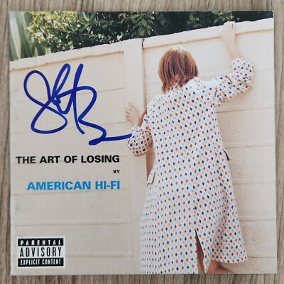 Jamie Arentzen Signed American Hi-Fi - The Art Of Losing CD Booklet RAD