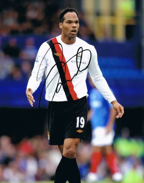 Signed Joleon Lescott Manchester City Autograph Photo England
