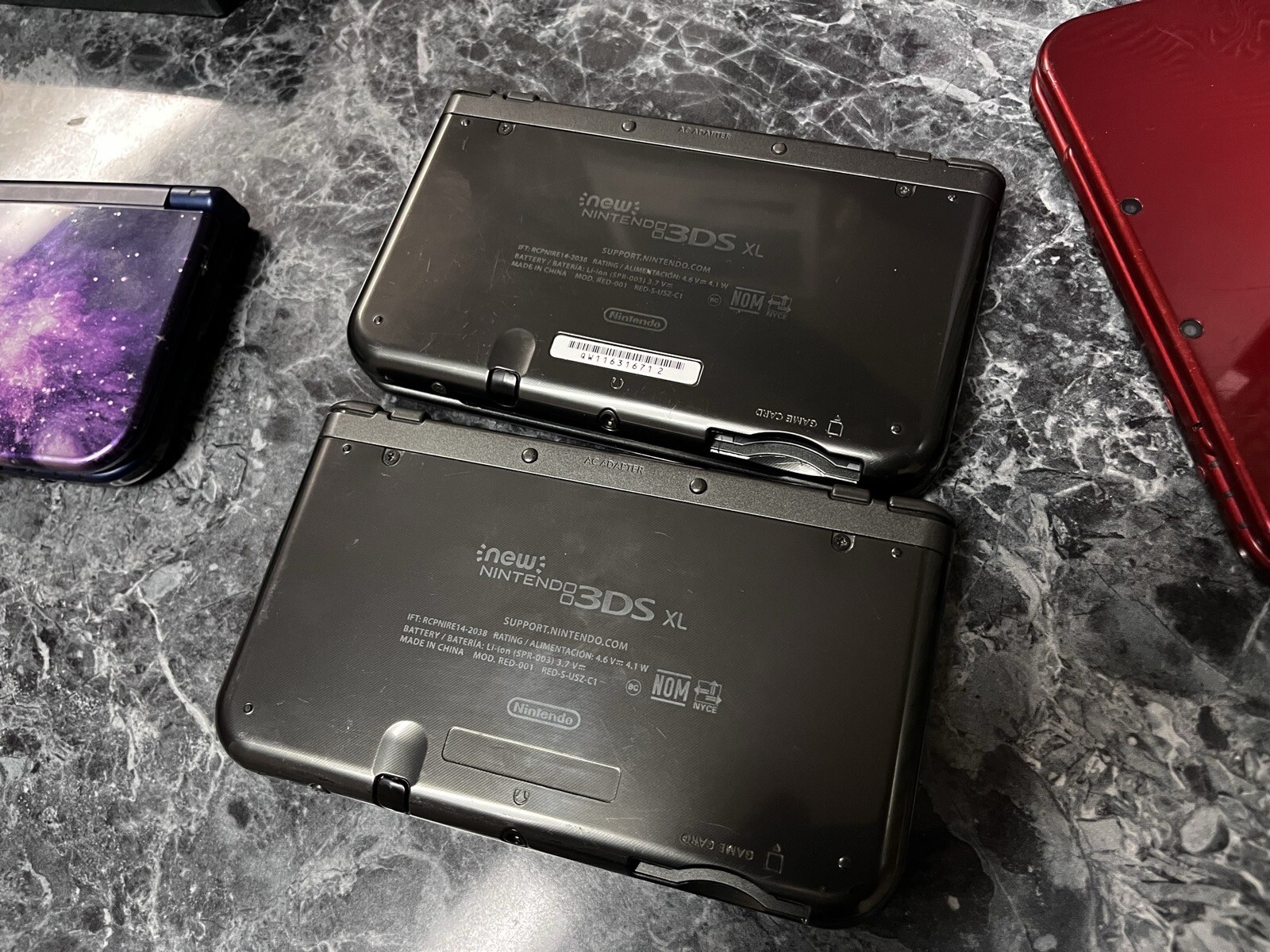 Nintendo New 3DS XL Black Rare IPS TOP SCREEN! TESTED! Adult Owned