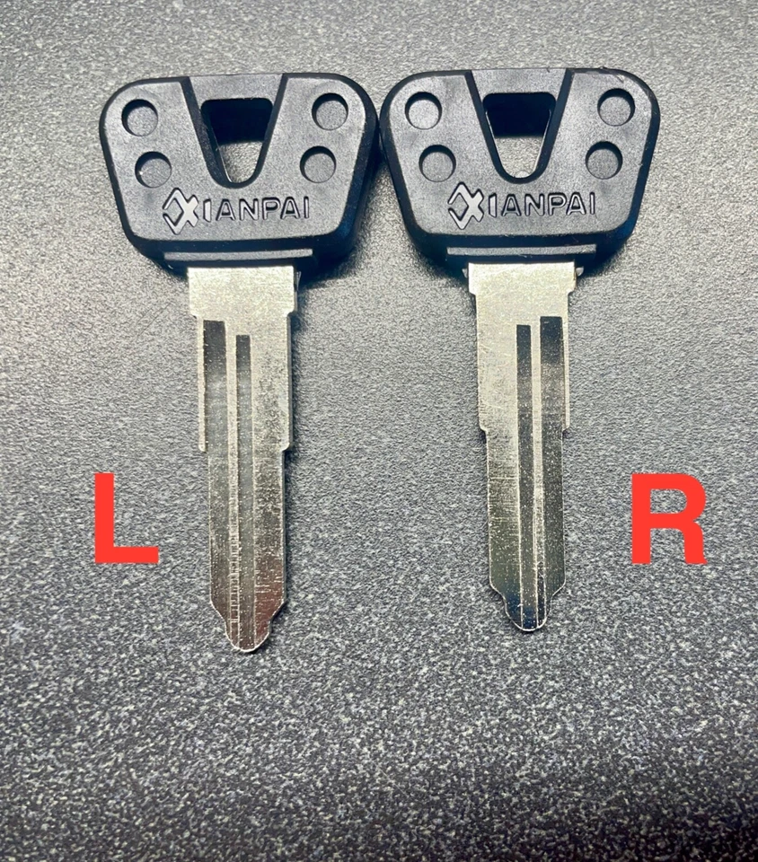 2 заготовки для ключей мотоцикла квадроцикла Yamaha XT DT TW FZR Virago Venture, код E F - Изображение 2 из 2